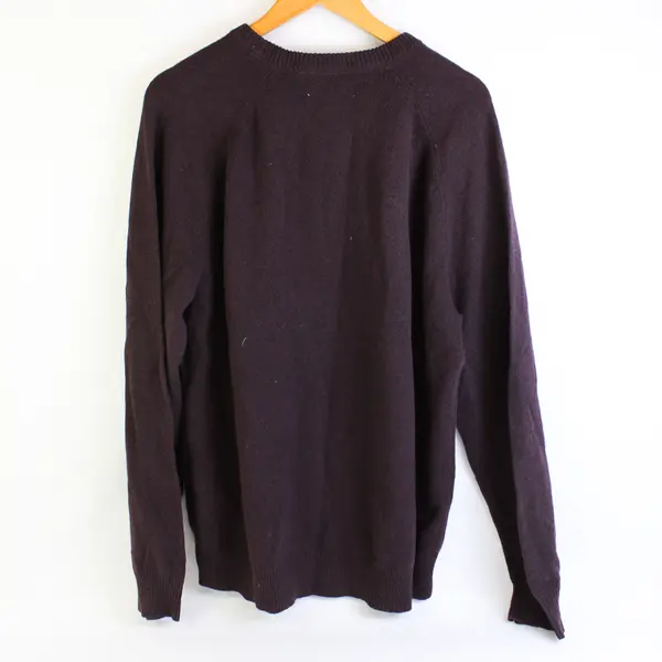 Goodthreads Dark Burgundy Lambswool Sweater Men's Size XL