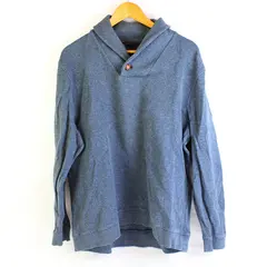 Tasso Elba Blue Shawl Collar Cotton Sweater Men's XL