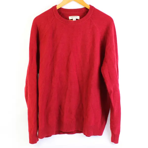 Goodthreads Red Lambswool Sweater Men's Size XL
