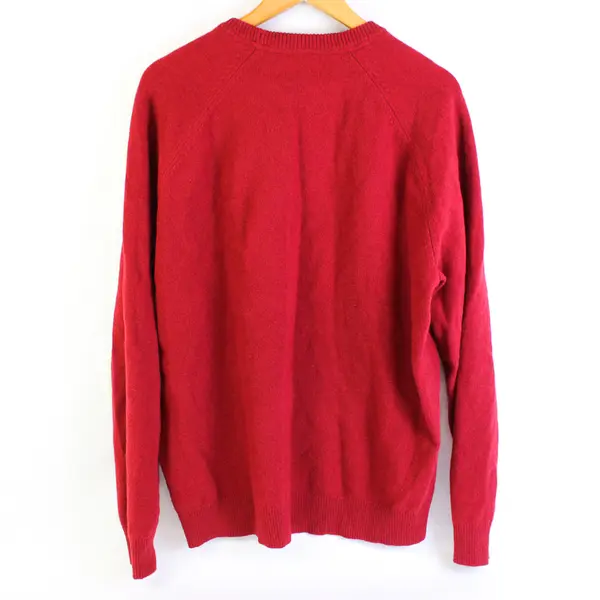 Goodthreads Red Lambswool Sweater Men's Size XL