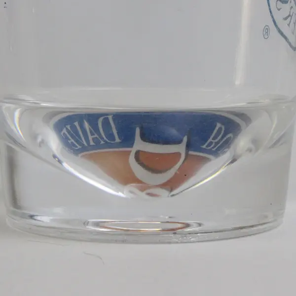 Lot Of 4 Dave And Buster's Matching Clear Plastic Drinking Glasses 4.25" Tall