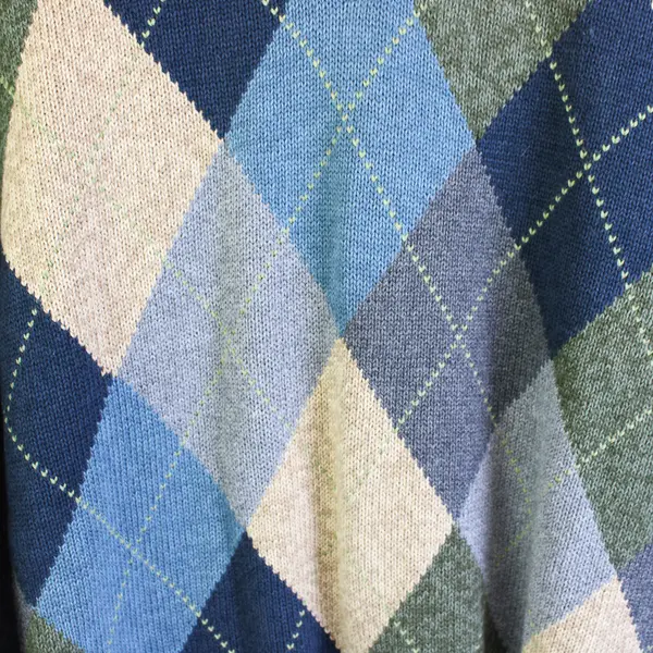 Van Heusen Argyle V-Neck Pullover Sweater Men's Size Medium