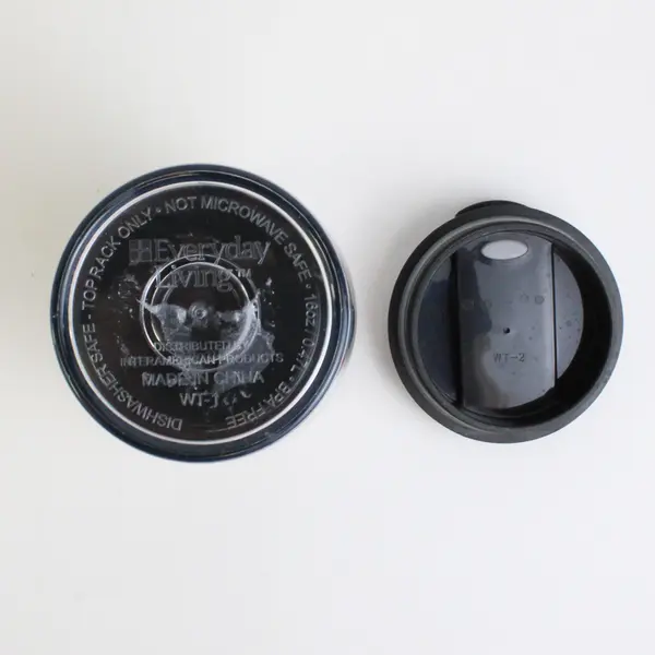 Everyday Living Green/Pink Plastic Travel Mug/Tumbler With Matching Lid 16 Oz