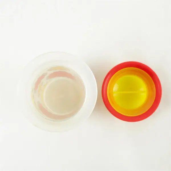 Sassy 9 oz Kids Water Tumbler w/ Lid Red Yellow