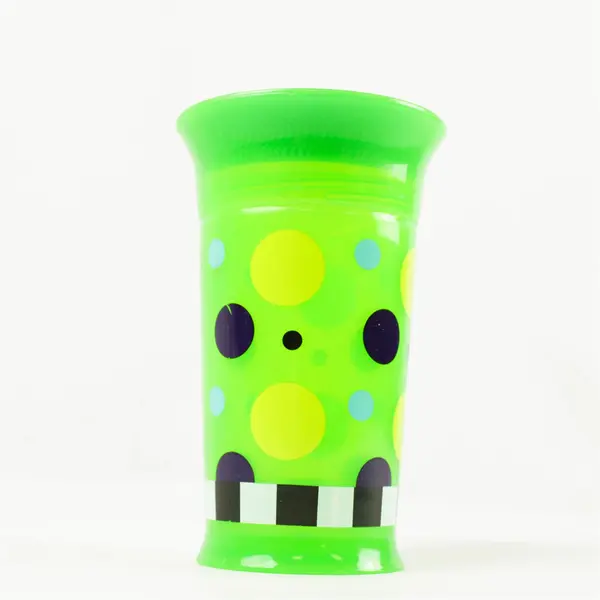 Sassy 9oz Kids Water Tumbler w/ Lid Blue Black & Green