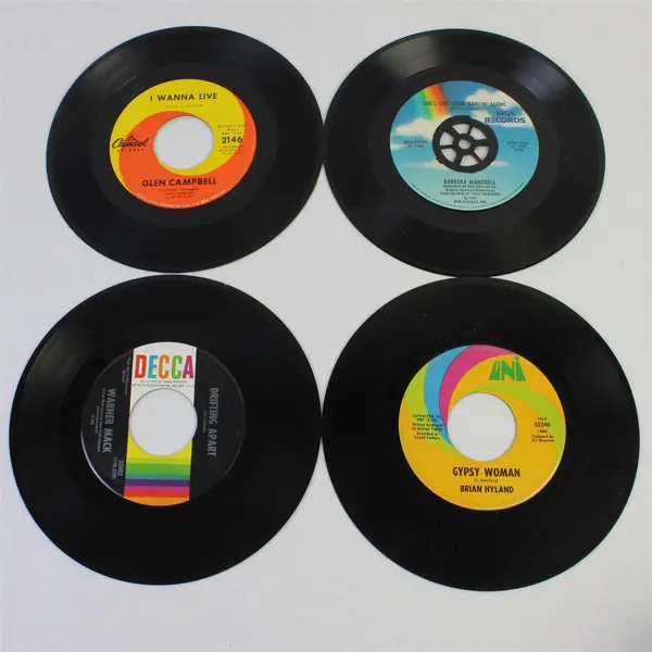 Lot of 52 Records 7" Vinyl DIY Upcycle Crafts Decor