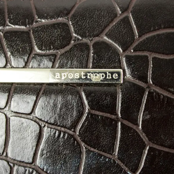 Apostrophe Dark Brown Mock Croc Handbag Women's Purse