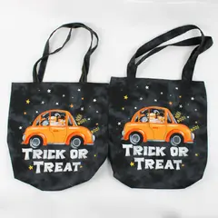 Lot of 2 Ghost Car Tote Bags Halloween Trick or Treat