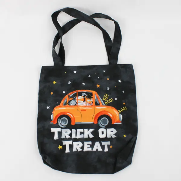 Lot of 2 Ghost Car Tote Bags Halloween Trick or Treat