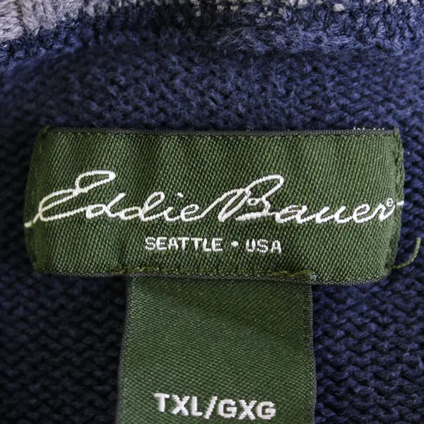 Eddie Bauer Navy Blue Crew Neck Sweater Men's Size TXL