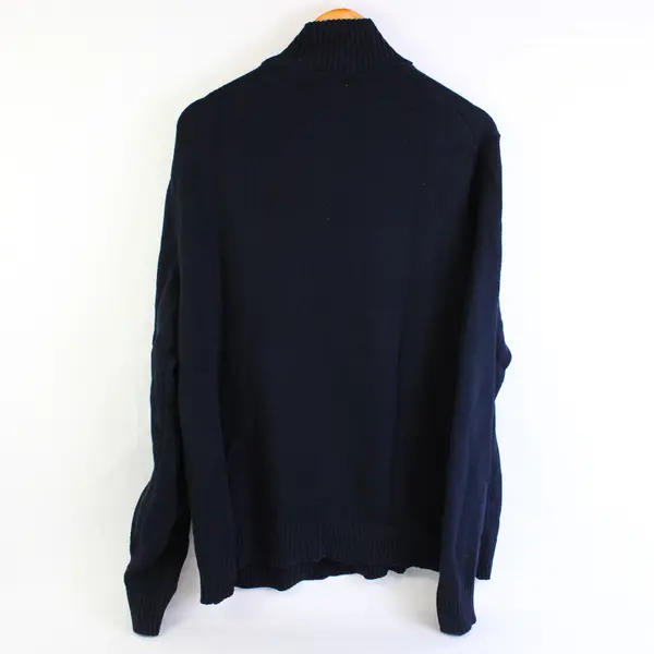 Goodfellow Navy Blue 1/4-Zip Sweater Men's Size XL