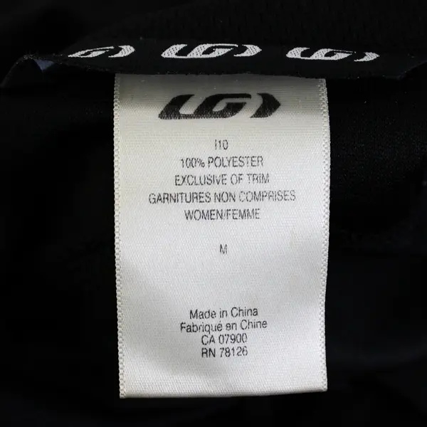 Louis Garneau Black Long-Sleeved Cycling Shirt Women's Medium