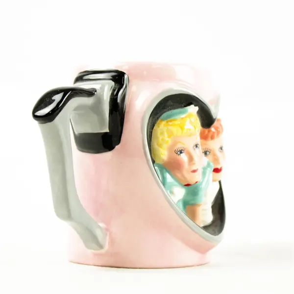 I Love Lucy Friends Forever 3D Pink Collectible Coffee Mug Lucy & Ethel