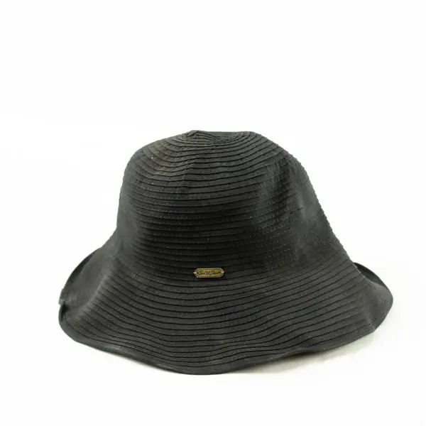 Sun & Sand Women's Black Sunhat Lightweight Summer Beach Hat