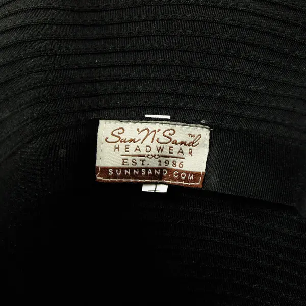 Sun & Sand Women's Black Sunhat Lightweight Summer Beach Hat