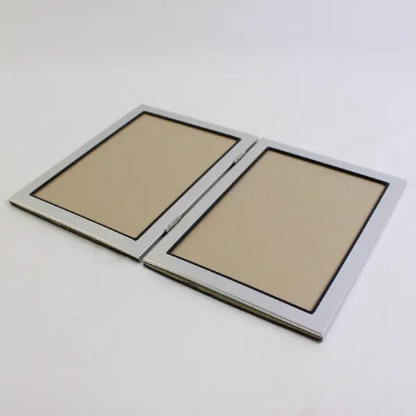 Pinnacle Silver Double Hinged Picture Frame 5x7