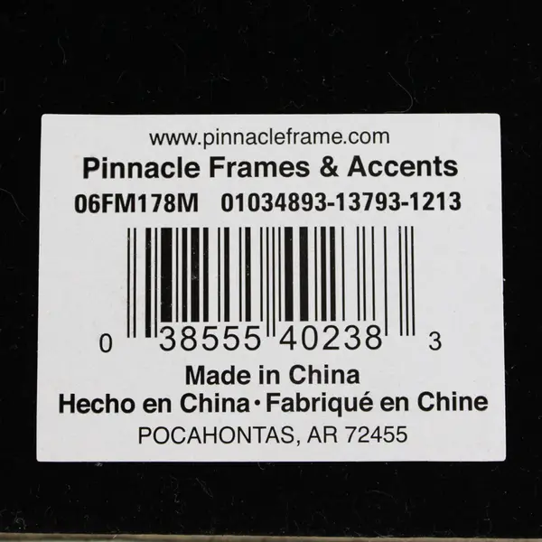 Pinnacle Silver Double Hinged Picture Frame 5x7
