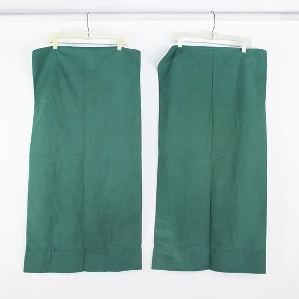 Lot Of 2 Springs Solid Green Color Pillow Cases King Sized 20" x 38"