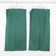 Lot Of 2 Springs Solid Green Color Pillow Cases King Sized 20" x 38"