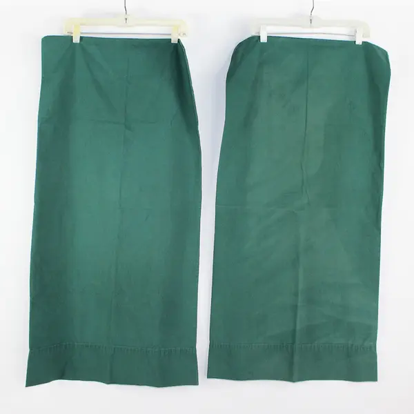 Lot Of 2 Springs Solid Green Color Pillow Cases King Sized 20" x 38"
