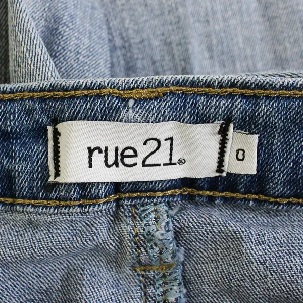 Rue21 Light Wash Ripped Distressed Skinny Jeans Women's Size 0