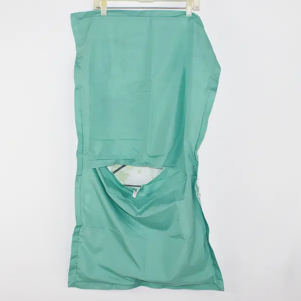 Lot Of 2 Unbranded Matching Green Tree Patterned Pillow Shams King 22" x 38"