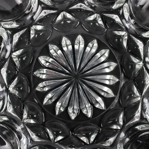 Anchor Hocking Presence Pattern Clear Glass Deviled Egg Platter 10" Diameter