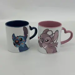 Disney Stitch & Angel Coffee Mug Set 14 Oz.