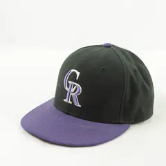 New Era 59FIFTY Colorado Rockies Fitted Hat 6 7/8 Black Purple