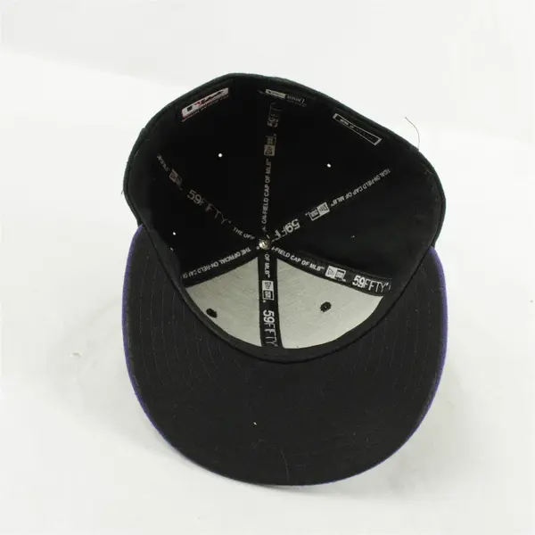 New Era 59FIFTY Colorado Rockies Fitted Hat 6 7/8 Black Purple