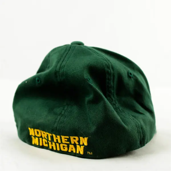 Northern Michigan Wildcats Fitted Hat SM/M Green NCAA Football Logo Cap