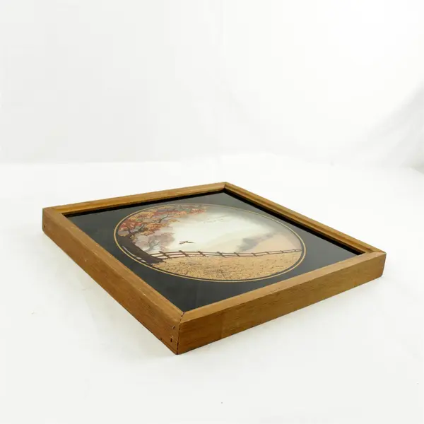 Vintage Psalm 23:1 Countryside Pheasant Print Religious Wall Art