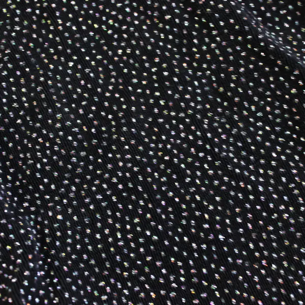 VTG Amanda Paris London New York Sparkly Black Long-Sleeved Top Women's Medium