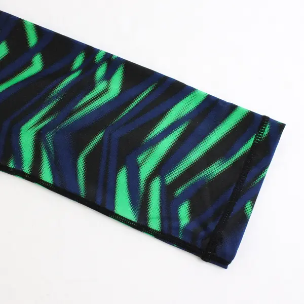 Head Blue Green Black Capri Leggings Women's XS