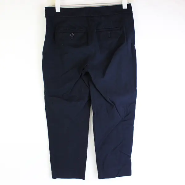 Talbots Petites Navy Blue Chatham Crop Pants Women's Size 2P