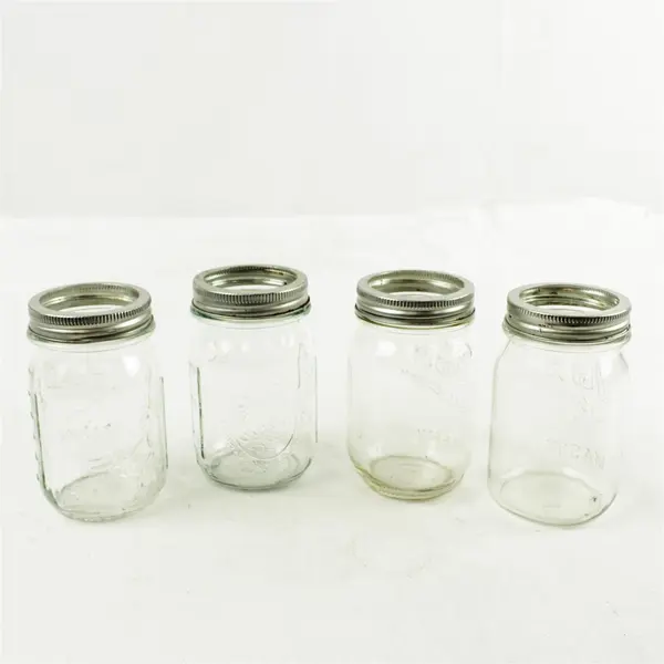 Mixed Lot of 4 Ball & Kerr Mason Jars Canning Storage Crafting