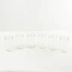 Lot of 6 Mason Jars Glass Canning Jars No Lids Used