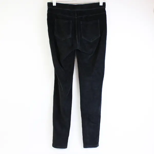 Simply Vera by Vera Wang Black Ribbed Pull-On Pants Women's Size Small