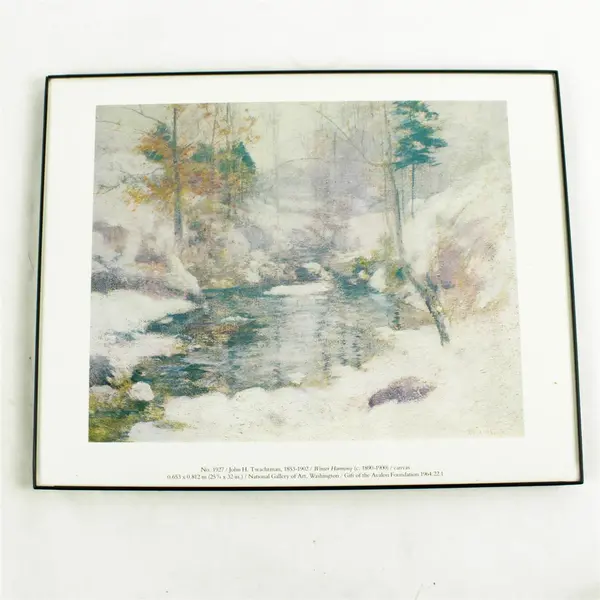 Lot of 2 Art Prints Winter Harmony & Banks of Seine Vetheuil 11x14