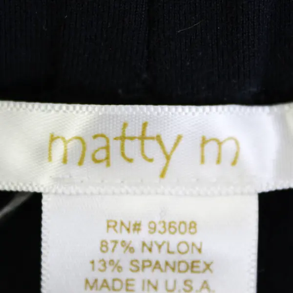 Matty M Solid Black Leggings Women's Size Small