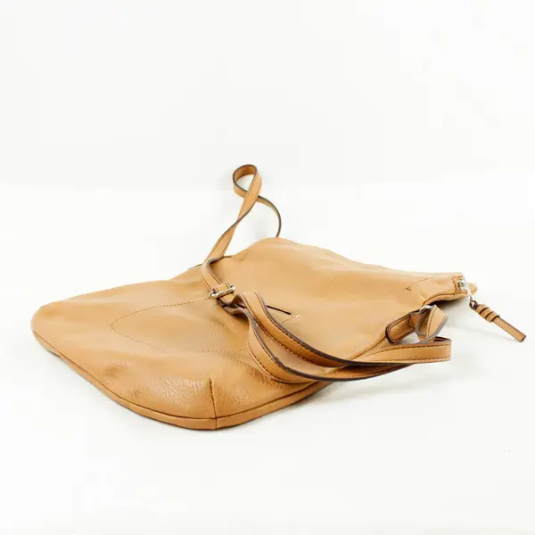 Brown Adjustable Shoulder Strap Zipper Purse Women's Handbag 11x9.5in