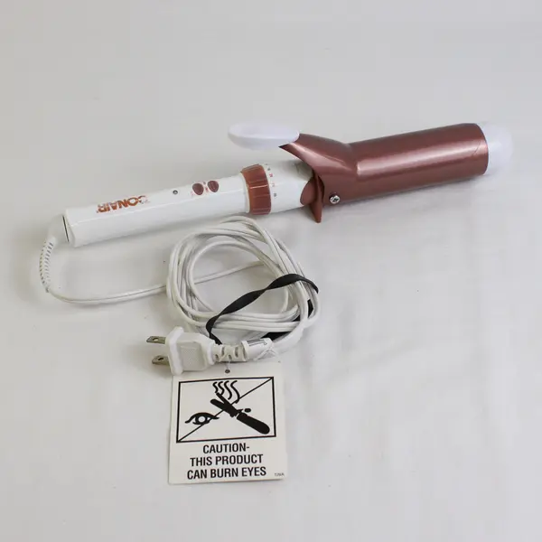 Conair Hair Curling Iron Model CD703GN White and Rose Gold TESTED WORKS