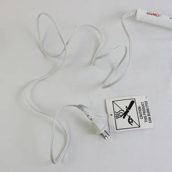 Conair Hair Curling Iron Model CD703GN White and Rose Gold TESTED WORKS