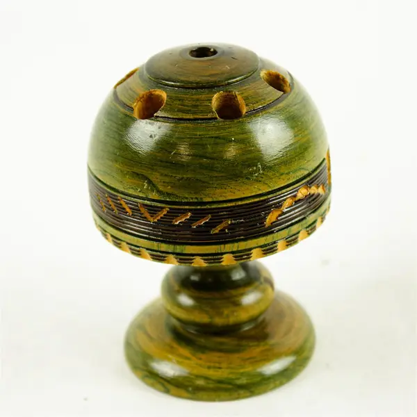 Vintage Cancun Souvenir Green Pencil Pen Holder Desk Organizer