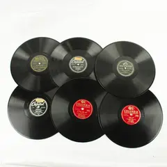 Lot of 6 Mixed 78 RPM Shellac Records Vintage Used Untested Upcycle