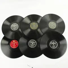 Lot of 6 Mixed 78 RPM Shellac Records Vintage Used Untested Upcycle