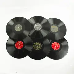 Lot of 6 Mixed 78 RPM Shellac Records Vintage Used Untested Upcycle