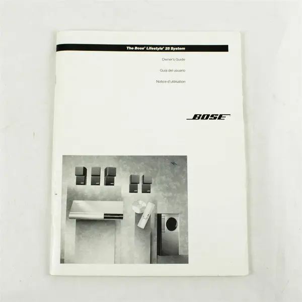 Bose Lifestyle 25 Owners Book Owner's Manual Guide