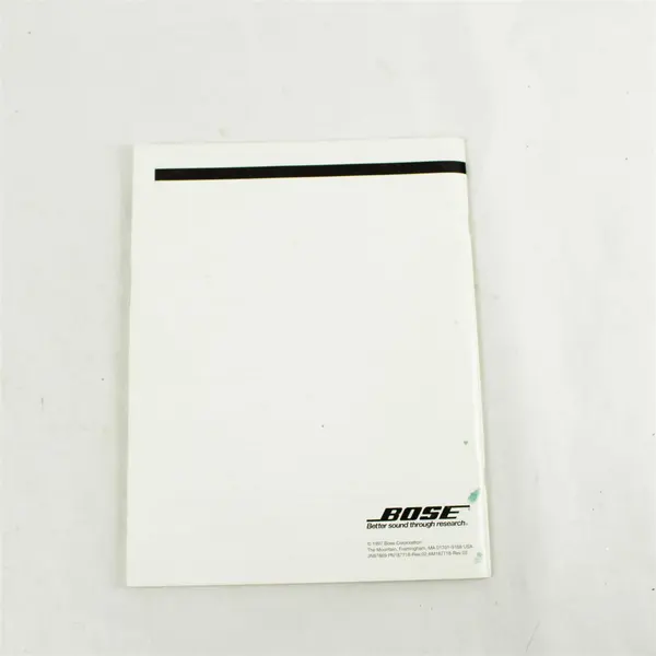 Bose Lifestyle 25 Owners Book Owner's Manual Guide