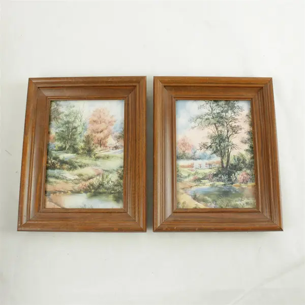 Set of 2 Evening Shadows Art Prints + Unnamed Wall Display Ready to Hang